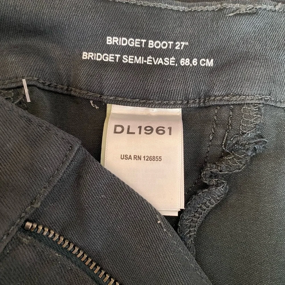 NWT DL1961 Bridget Boot High Rise Instasculpt Jeans Denim in Deep Pine Coated 26 - Picture 9 of 9
